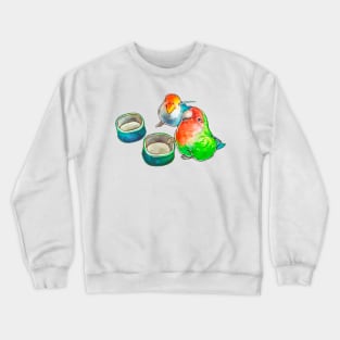 The watercolor parrots Crewneck Sweatshirt